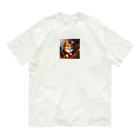 Artful Fashionのにゃんこの魅力、心を癒す Organic Cotton T-Shirt