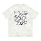 3kids2のDog family Organic Cotton T-Shirt