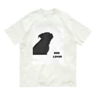 DOG LOVERのDOG LOVER（パグ） Organic Cotton T-Shirt