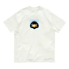 シンプルアニマル（カエル多め）のシンプルなダチョウ オーガニックコットンTシャツ