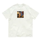 ニコニコマーケットのうさぎとリス Organic Cotton T-Shirt