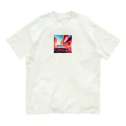 enjoy-itemsの赤いアメ車 Organic Cotton T-Shirt