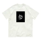 COOL&SIMPLEのBlack White Illustrated Skull King  オーガニックコットンTシャツ