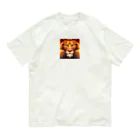 KAWAKAMI-SENTAROUの可愛い猛獣ドットレオ オーガニックコットンTシャツ