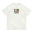 KAWAKAMI-SENTAROUの寂しがりやのドットシロクマ オーガニックコットンTシャツ