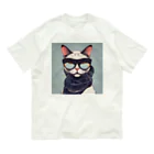 neko_skipのオサレキャットよしお オーガニックコットンTシャツ