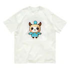 tamagonokoのカンフードッグくん オーガニックコットンTシャツ