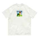 REIZAのカラフルにたたずむ馬 Organic Cotton T-Shirt