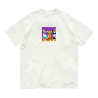 チワワ愛好家ショップのかぼちゃ大騒動！ハロウィン・チワワトリオの楽しいパーティー Organic Cotton T-Shirt