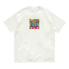 K's Storeのヴィヴィッド植物 Organic Cotton T-Shirt