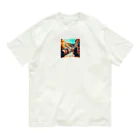 suzuri_tkの南仏の街並み、夏、明るく美しい、映画のような風景グッズ Organic Cotton T-Shirt