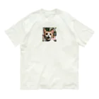 e-necoshopの驚愕する猫さん！ オーガニックコットンTシャツ