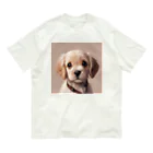 kunkun1048のめちゃカワ犬 オーガニックコットンTシャツ