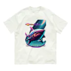 RISE　CEED【オリジナルブランドSHOP】のサメ型宇宙船の奇想天外 Organic Cotton T-Shirt