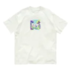 dxwtcrs94zの森のイラストグッズ オーガニックコットンTシャツ