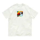 good★holidayのドット絵のオウム Organic Cotton T-Shirt