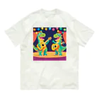 tick_tack shopのうたザウルス Organic Cotton T-Shirt