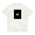 yusaki55maikingのアブストラクトタイポグラフィ Tシャツ オーガニックコットンTシャツ