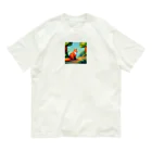 ワンダーワールド・ワンストップのドット柄のキツネ Organic Cotton T-Shirt