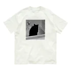 深夜の猫屋さんの深夜猫 オーガニックコットンTシャツ