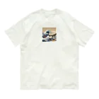 yukipanmanのブルドッグのウォッカグレープくん オーガニックコットンTシャツ