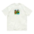 nomad4491のドット絵のディジュリドゥ オーガニックコットンTシャツ