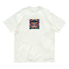 Zvookのサイケデリック　UFO Encountering the Unknown Organic Cotton T-Shirt