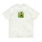 m31oのドット絵の真顔カンガルー Organic Cotton T-Shirt