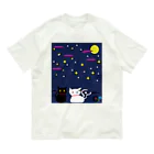 Amasyuiroのmagboxシリーズ　猫月夜 Organic Cotton T-Shirt