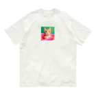 《Derekの絶賛工房中！》のイケイケ猫ちゃん Organic Cotton T-Shirt