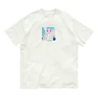 ts-Storeのサニーピンクボブ オーガニックコットンTシャツ