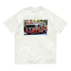 ビッグスマイルライフのかっこいいはしご車 Organic Cotton T-Shirt