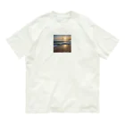 E_Porterの朝日と海 オーガニックコットンTシャツ