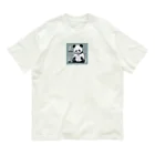 『勝手に』工場長 /KATTEの派遣パンダ(科学者ver.) Organic Cotton T-Shirt