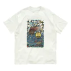 JapaneseArt Yui Shopの亀蟹合戦 オーガニックコットンTシャツ