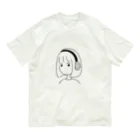 ﾏﾕﾒのヘッドパン女子 オーガニックコットンTシャツ