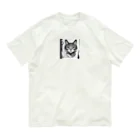 teru8376のイラスト　猫 オーガニックコットンTシャツ