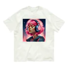 B_possibleのピンク髪の少女 リアルVer. Organic Cotton T-Shirt