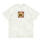 FUJIMON shopのバーガーバーガー オーガニックコットンTシャツ