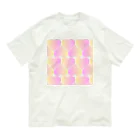 jajamarupotetoのlots of hearts オーガニックコットンTシャツ