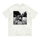 cat-parkのこんにちは Organic Cotton T-Shirt