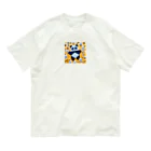 むささび工房のパンダ折り紙風 Organic Cotton T-Shirt