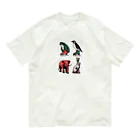 赤白 緑・アカシロ ミドリの【孤独を愛する４人】スケート編（フィギュアスケート） Organic Cotton T-Shirt