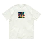 Uchi19のサッカー小僧 オーガニックコットンTシャツ