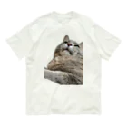 グレージュ猫ロッタン🐈‍⬛のよそ見ロッタン Organic Cotton T-Shirt