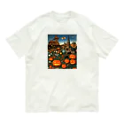 waffle2000のハロウィン風景 オーガニックコットンTシャツ