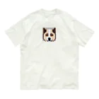 たるほのお店のピクセルアートのかわいい秋田犬 オーガニックコットンTシャツ