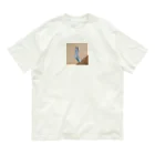 pick me n0wの水色のくつ下 オーガニックコットンTシャツ