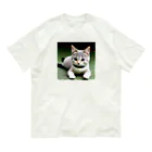 フリーダムの座る猫 Organic Cotton T-Shirt