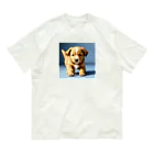 フリーダムの走ってくる子犬 Organic Cotton T-Shirt